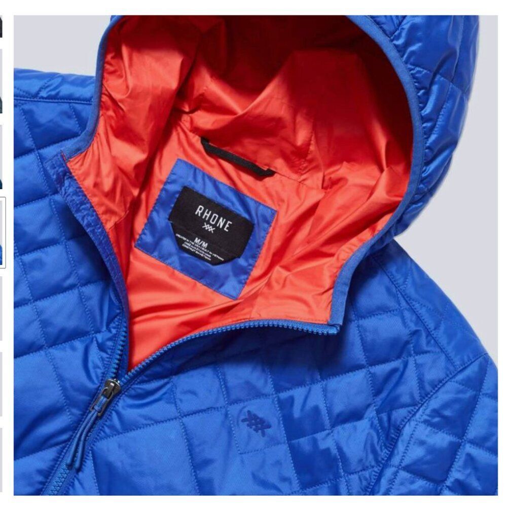 Rhone Men's Tundra Quilted Hooded Jacket, Recycled Water-Resistant Fabric M - Picture 3 of 13